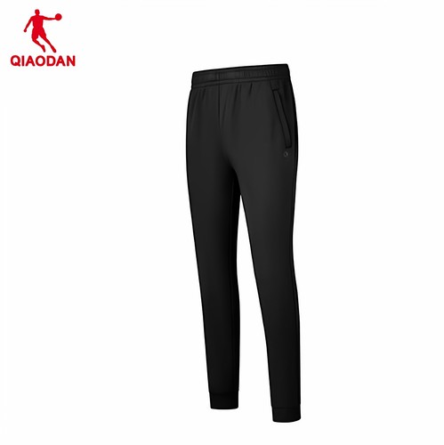 乔丹女加绒保暖收口针织长裤