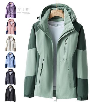 冲锋衣男女春秋薄款登山服外套