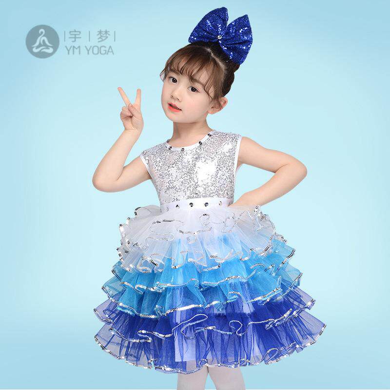 儿童蓬蓬纱公主裙演出舞蹈服