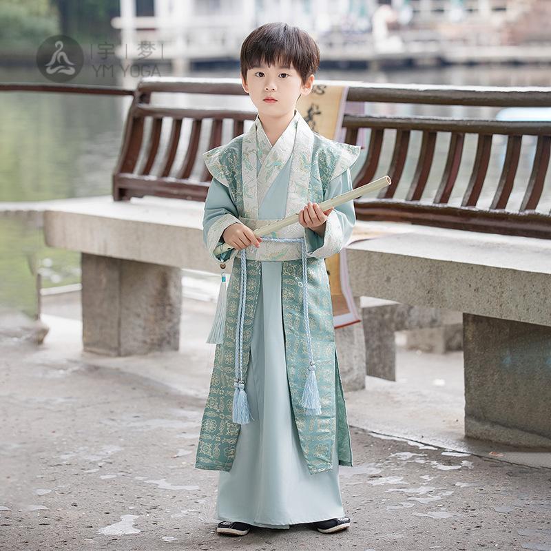 男童古风唐装短袖夏季汉服