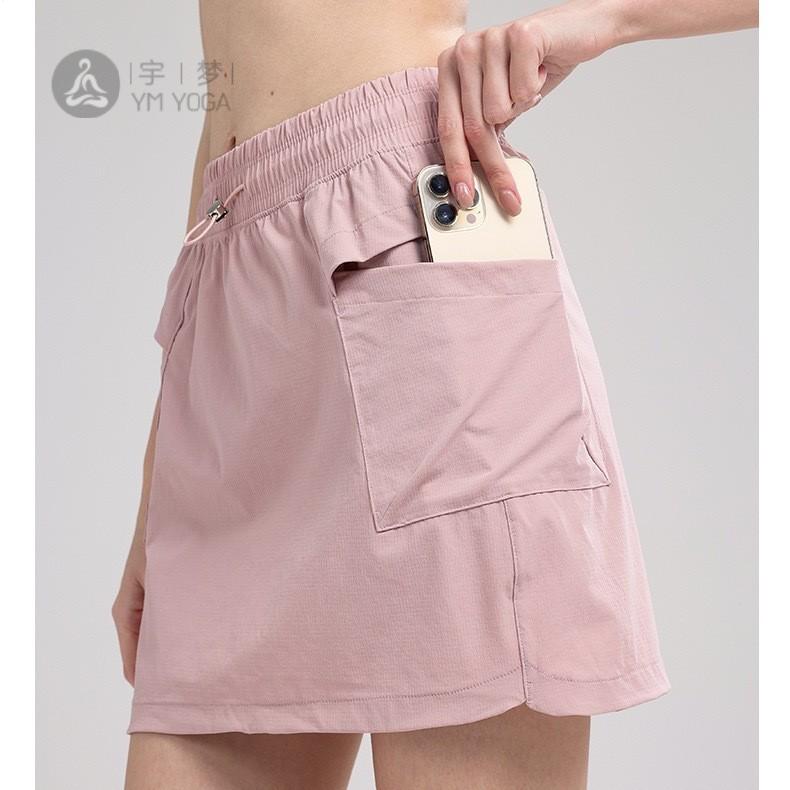 VfU假两件运动短裙女速干户外