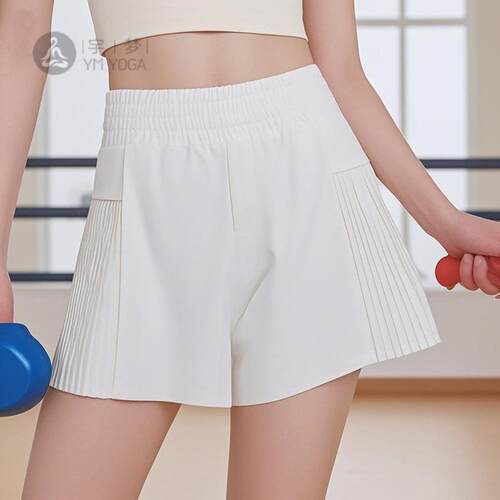 运动短裤假两件女孩速干夏季防