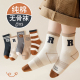 男童袜子春秋款 儿童纯棉运动防臭吸汗中筒袜男孩大童春夏无骨棉袜