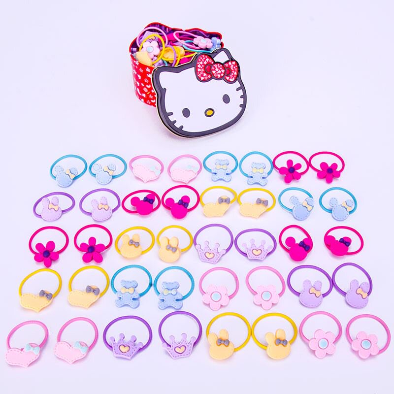 new 40pcs/box head rope rubber band  colorful head accessor