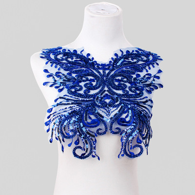 蝴蝶状亮片胸花贴布个花DIY服装窗帘桌布镂空蕾丝辅料配件