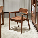 北欧实木书椅简约北美黑胡桃书桌椅子家用轻奢休闲原木设计餐椅