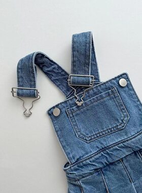 2026韩版女童牛仔连身裙
