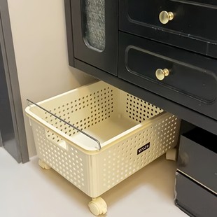 【新家的100个快递】浴室柜下脏衣篓水槽置物架卫生间拉篮收纳筐