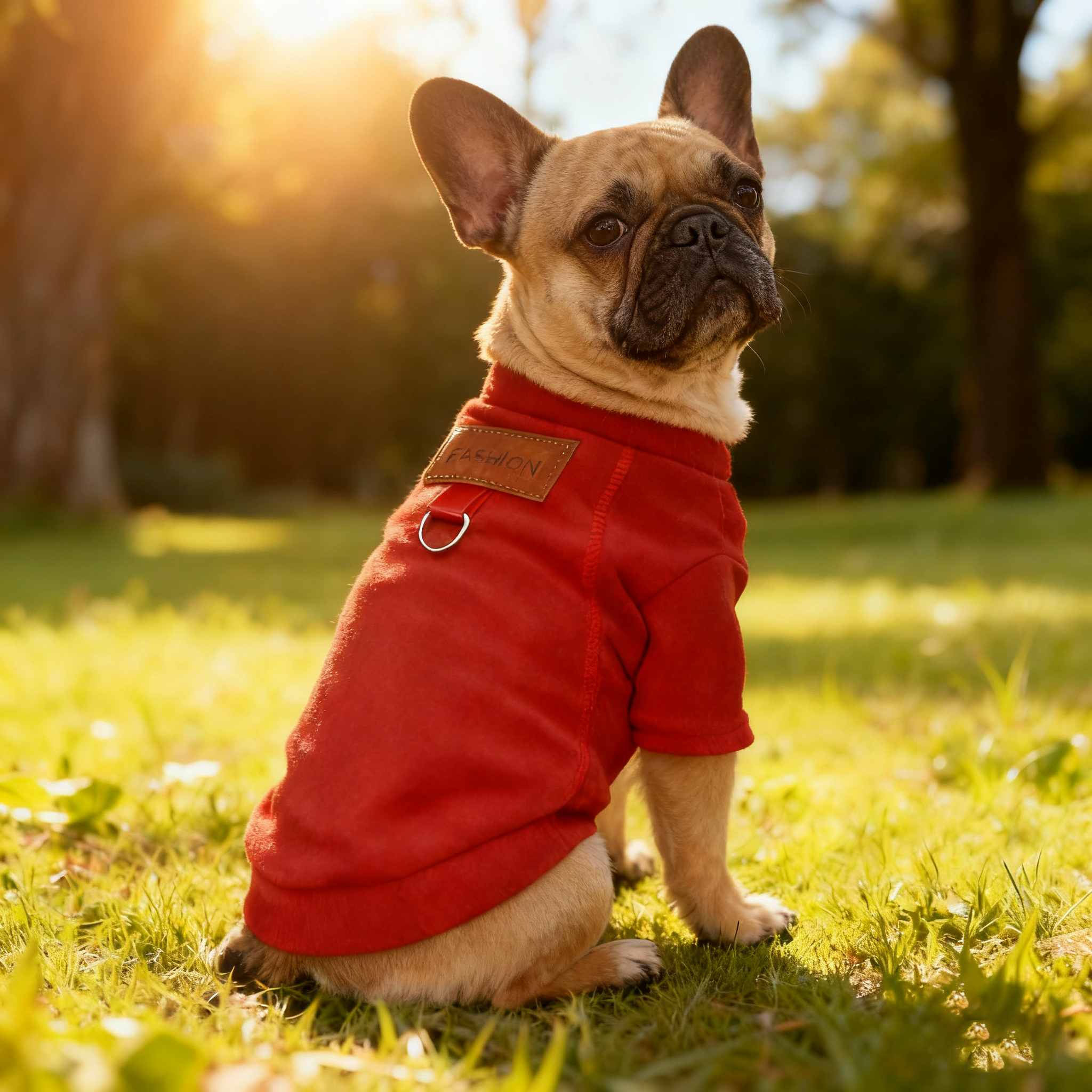 法斗专用狗狗衣服可牵引小型犬秋冬天穿的棉衣秋冬季卫衣加绒保暖