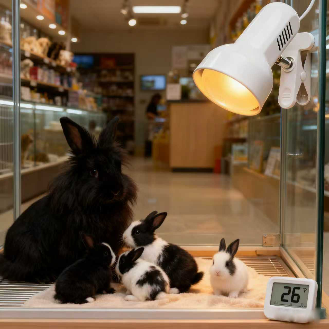 兔子专用取暖灯恒温宠物保温灯兔笼加热灯狗笼烤灯神器小型狗宝宝