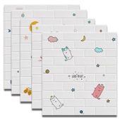 墙纸自粘防水防潮儿童房间卡通壁纸3d立体墙贴幼儿园墙面装 饰贴纸