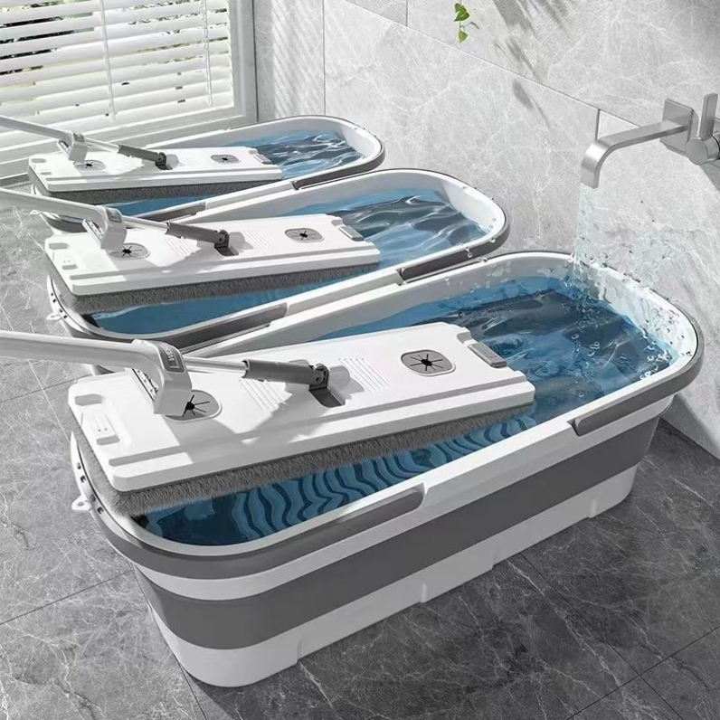 新款免手洗拖把除螨平板式拖把拖地神器高档家用一拖净干湿两用