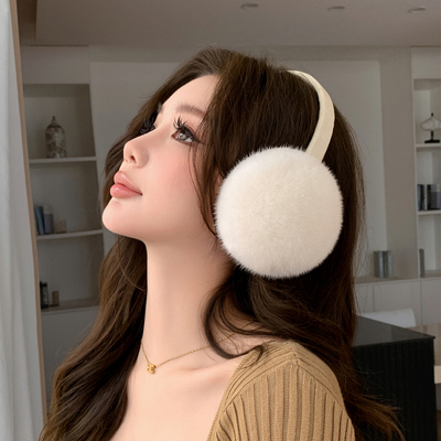 LOCSOON整皮水貂耳包耳暖