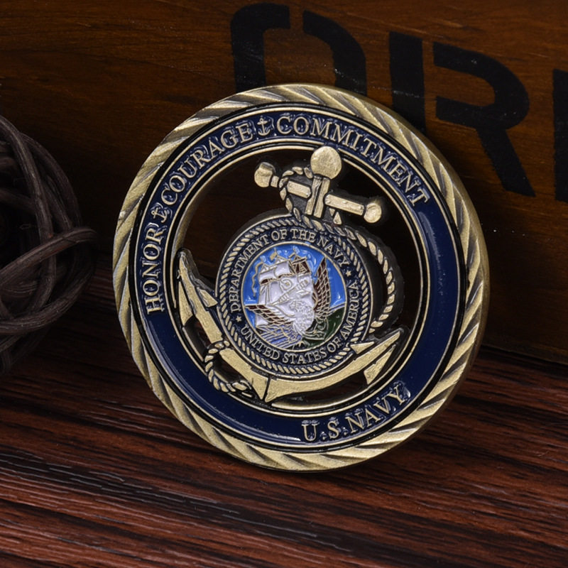 美国Navy荣誉勋章纪念章创意摆件 舰队船船锚军事纪念章,节庆用品/礼品,文化创意邮册/出版物/徽章,淘宝优惠券,粉丝福利购,淘宝优惠卷