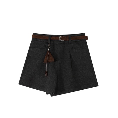 【曹颖甄选】Nikoy 版型超正毛呢A字短裤超A靴子裤