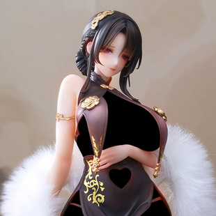 【现货】BearPanda 1/6旗袍系列 有凤来仪 追视眼 温感漆手办摆件