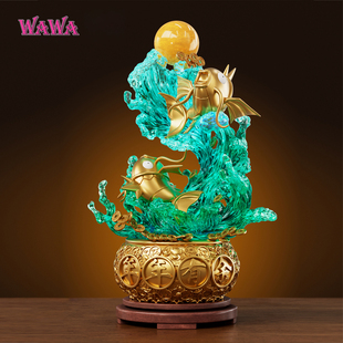 【现货】WAWA STUDIO 招财鲤鱼年年有余 GK手办桌面摆件