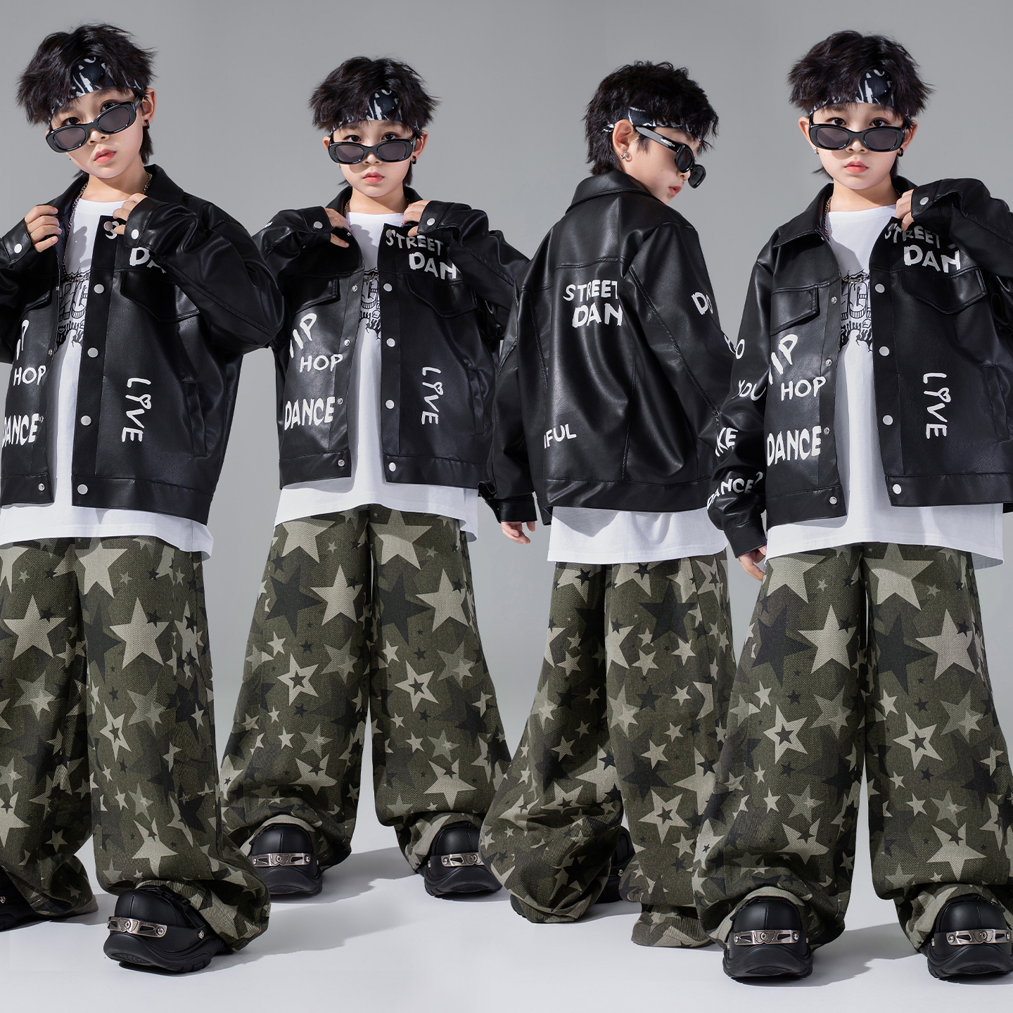 街舞儿童潮服hiphop嘻哈套装