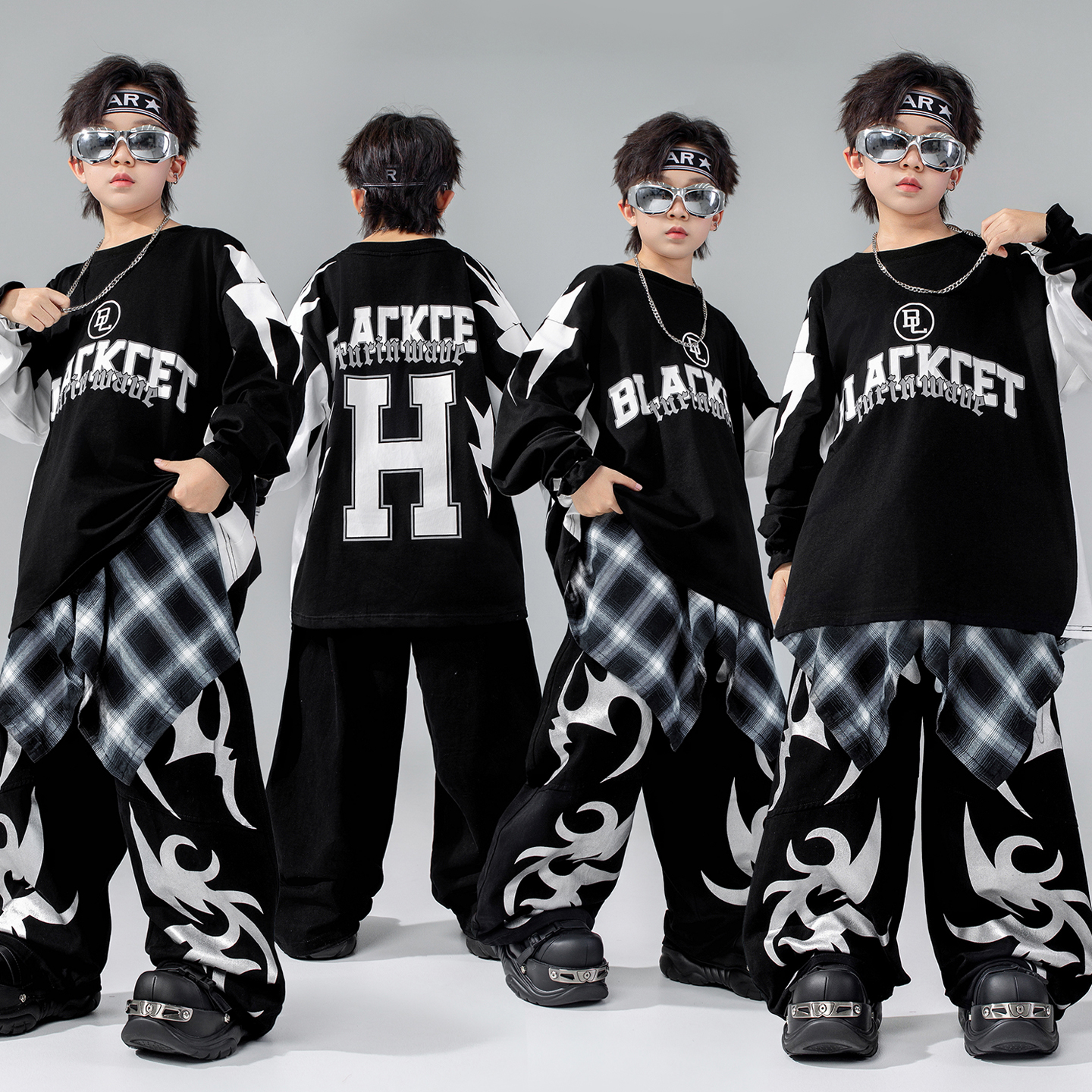 街舞儿童潮服hiphop嘻哈套装