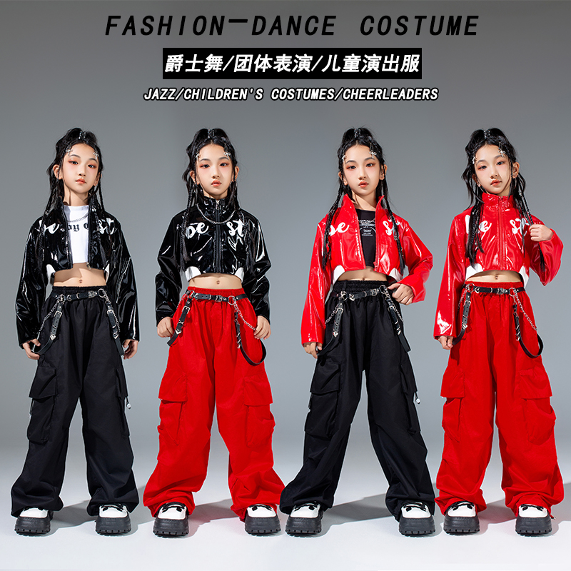 女童爵士舞服装女孩jazzT台走秀