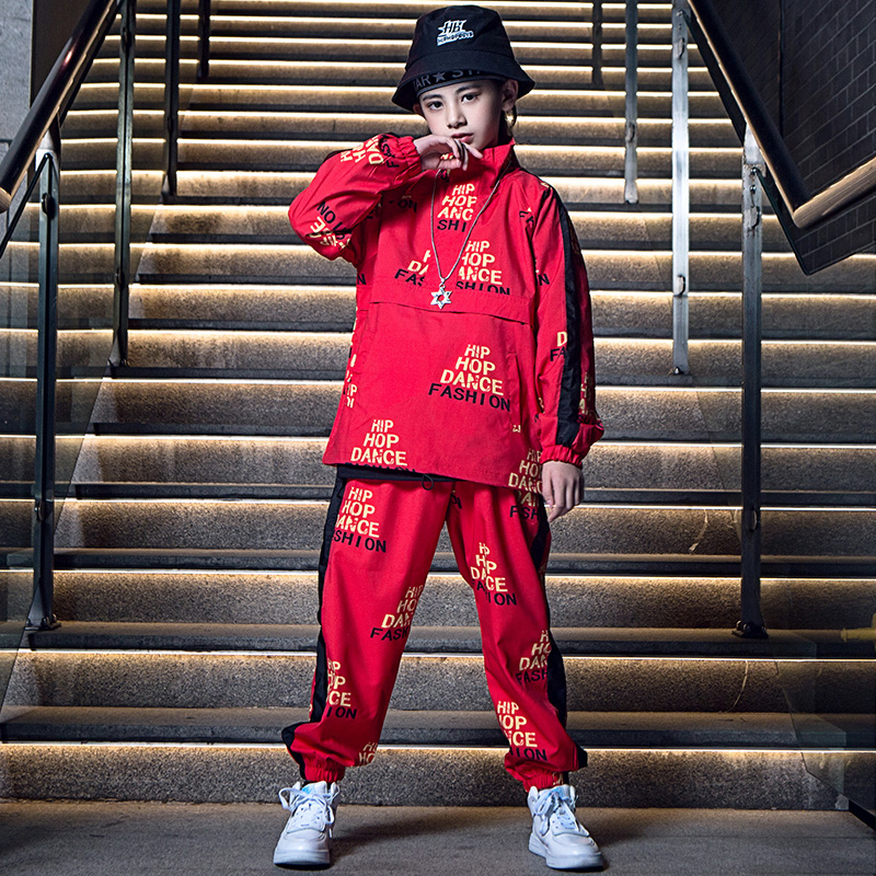 春季中国风爵士舞儿童演出服