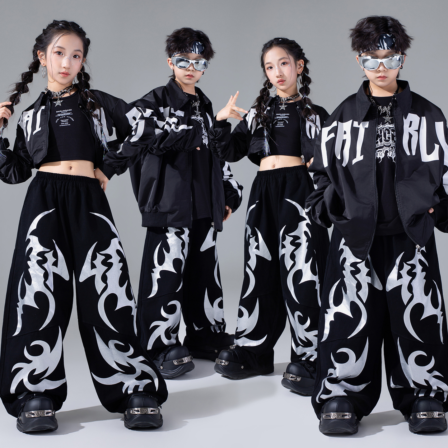 街舞儿童潮服hiphop嘻哈套装