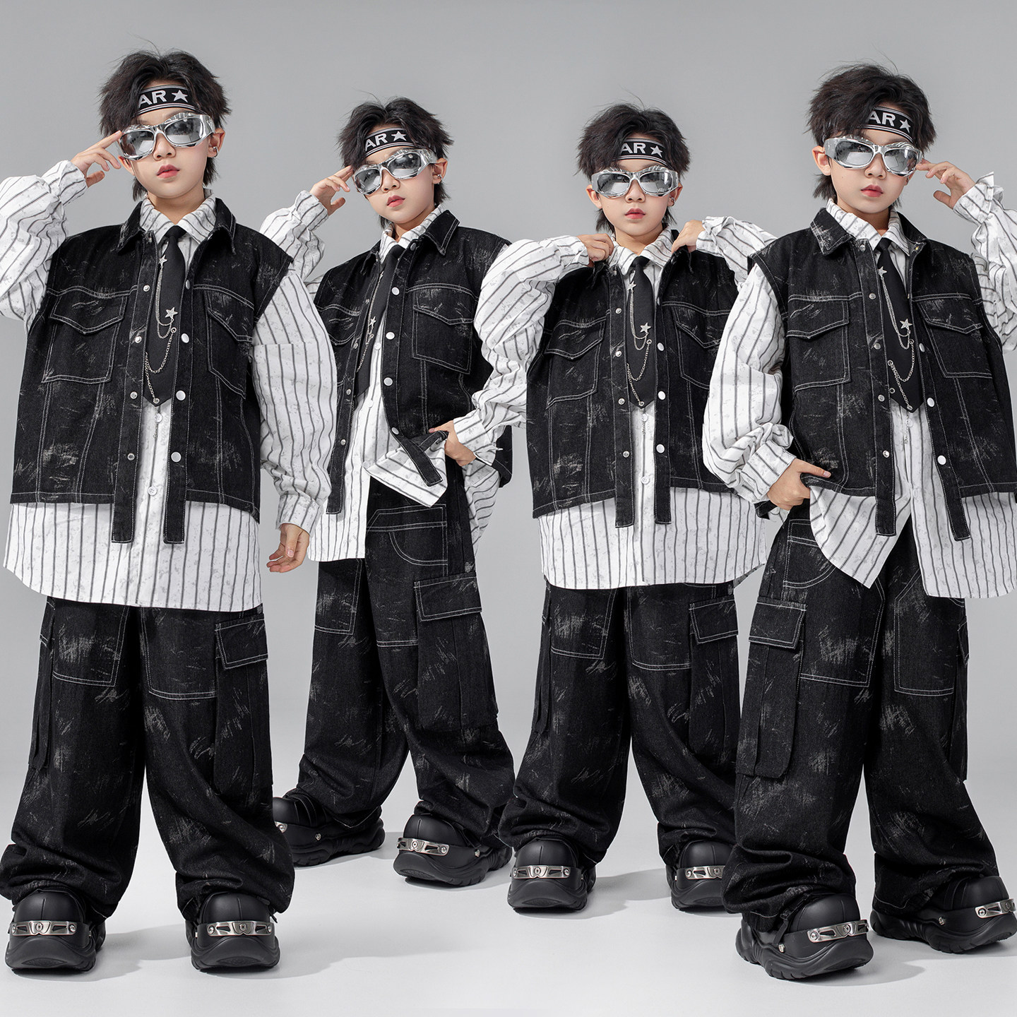 街舞儿童潮服hiphop嘻哈套装