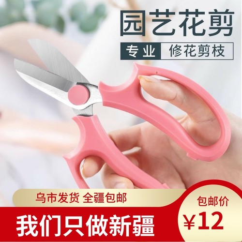 新疆发货园艺剪刀不锈钢花枝剪