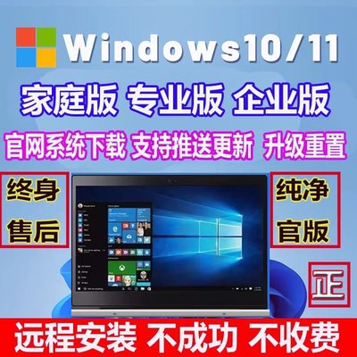 远程重装系统win10win11win7电脑原版纯净专业做系统安装笔记本