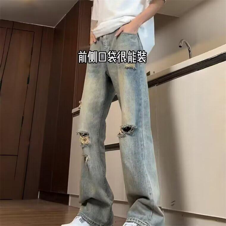 2025秋冬季新款美式高街潮牌牛仔