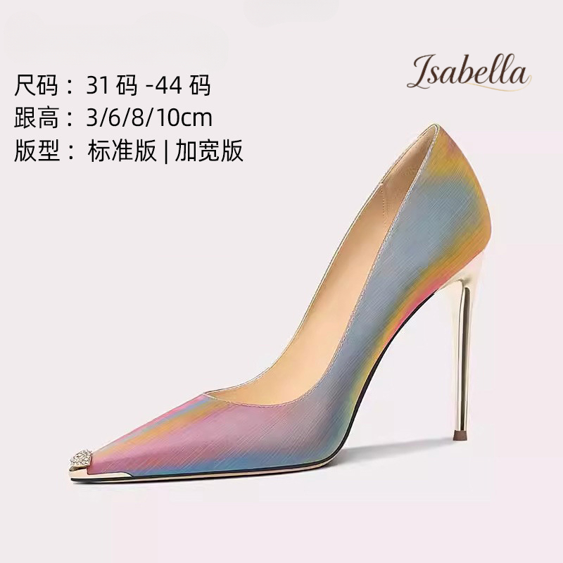 Isabella加肥加宽辣妹高跟鞋朴彩