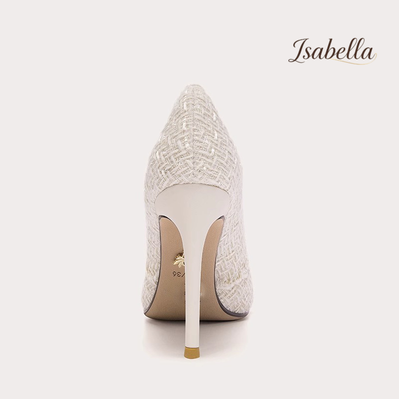 Isabella气质小香风编织法式细跟
