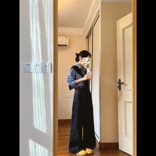 气质穿搭韩系休闲风减龄针织披肩叠穿ins风潮流格纹衬衫两件套装