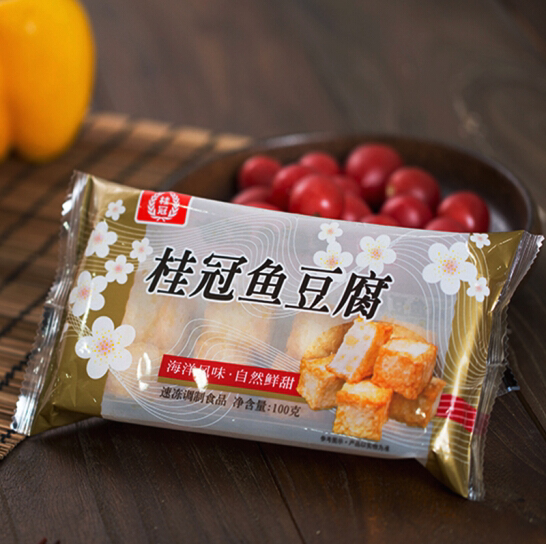 桂冠鱼豆腐 家庭小包装 火锅食材 海底捞火锅豆捞材料100g