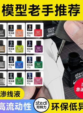 Stedi /司特力 水性渗线液高达模型改造工具军事模型旧化渍洗套装