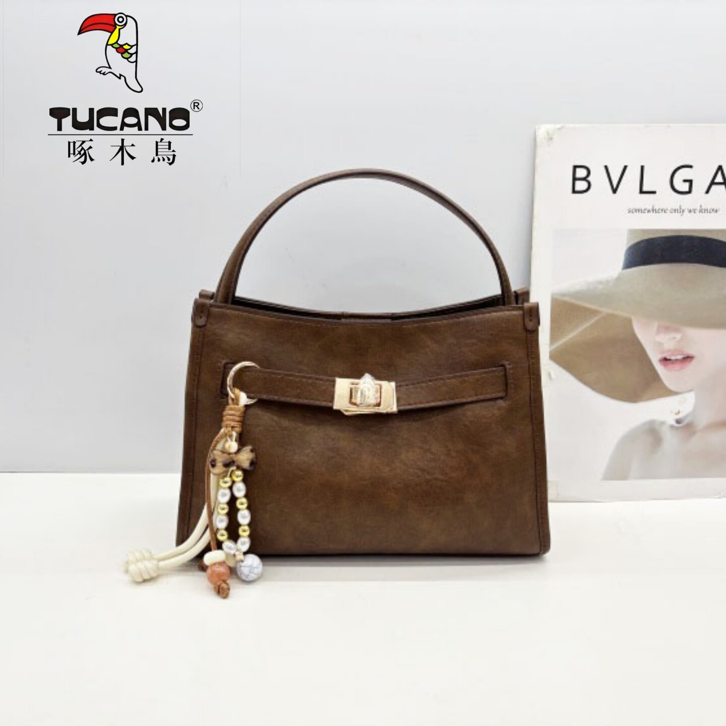 TUCANO/啄木鸟商场同款女包2026新款小众真皮水桶包单肩包TBL0121
