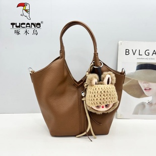 小众菜篮子手提包单肩TBK6682 女包2025新款 TUCANO 啄木鸟商场同款
