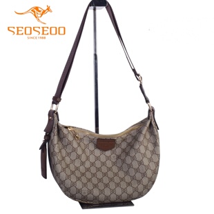 SEOSEOO九州袋鼠女包2026新款 小众印花马鞍包斜挎包78737 商场同款