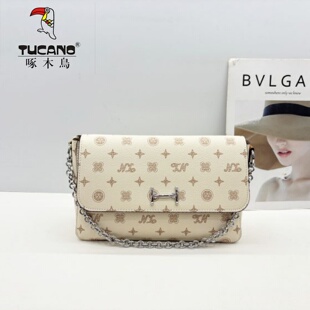 小众链条印花单肩斜挎TBK8451 女包2026新款 TUCANO 啄木鸟商场同款