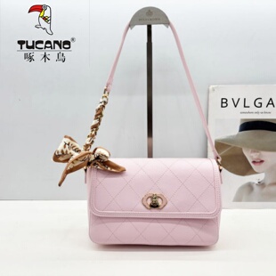 小众菱格小方包单肩包TBK7731 女包2026新款 TUCANO 啄木鸟商场同款