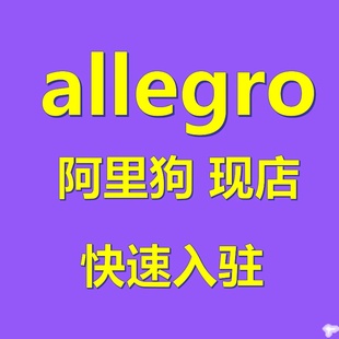 allegro阿里狗店铺代入驻现店现号波兰跨境电商欧洲开店申请绿色