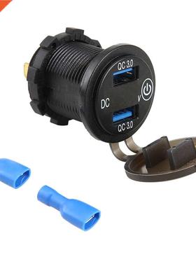 2021 New Power Outlet Toggle Panel Waterproof Dual .0 USB C