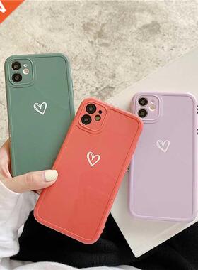 INS Cute Love Heart Phone Case For iPhone 13 12 Pro Max 11 X