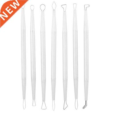7Pcs Stainless Steel Aluminum Polymer Clay Tools Pottery Cer