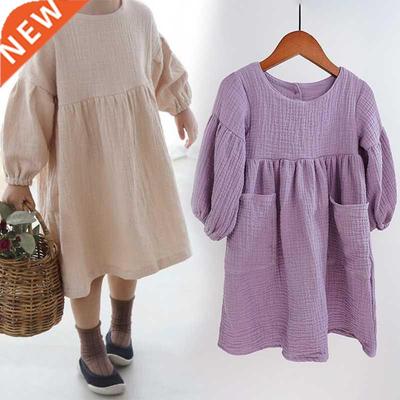 Autumn Spring Children's Clothes Organic Cotton Double Gauze