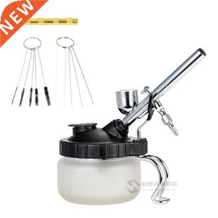 Glass Air Jar Cleaning Bottle Paint Pot Clean Airbrush Brush