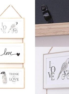 3 Connected Combination Wall Hanging Photo Frame Seamless Na