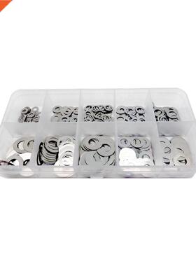 500Pcs M3 M4 M5 M6 M7 M8 DIN988 304 Stainless Steel Ultra Th