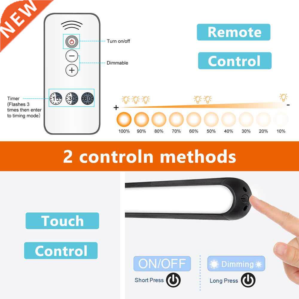Desk Lamp Wireless Led Table Lamp USB Rechargeable Dimmable