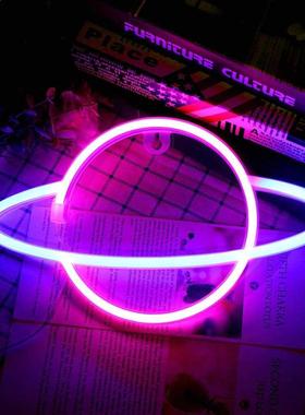 Planet LED Lghts Neon Lght Sgn Bedroom Decor Neon Sgn N